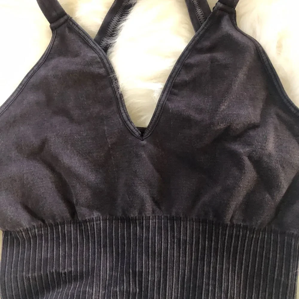 FREE PEOPLE MOVEMENT GOOD KARMA CROP TANK WOMENS XS/S YOGA ACTIVE WORKOUT TOP